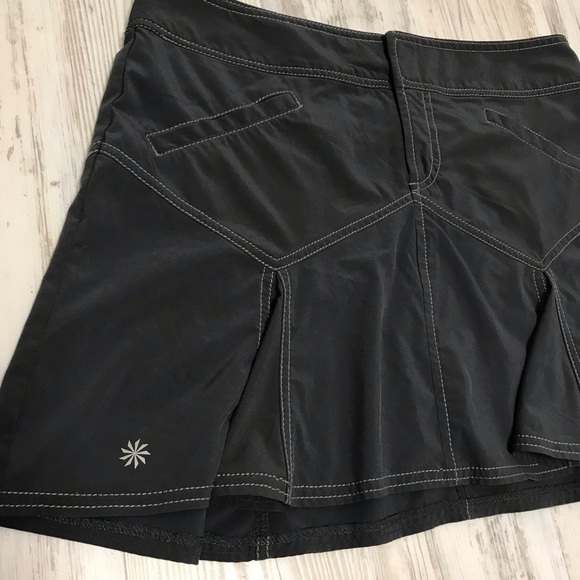 Athleta Gray Athletic Skirt 10P - Picture 2 of 6